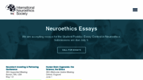 What Neuroethicssociety.org website looked like in 2018 (5 years ago)