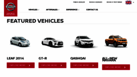 What Nissan.mu website looked like in 2018 (5 years ago)