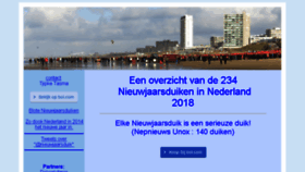 What Nieuwjaarsduik.info website looked like in 2018 (5 years ago)