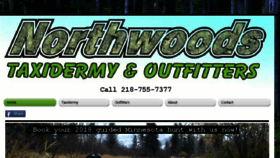What Northwoodstaxidermy.com website looked like in 2018 (5 years ago)