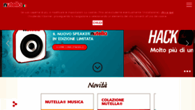 What Nutella.it website looked like in 2018 (5 years ago)
