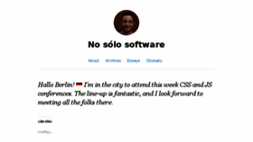 What Nosolosoftware.com website looked like in 2018 (5 years ago)