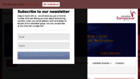 What Nottinghamharmonic.org website looked like in 2018 (5 years ago)