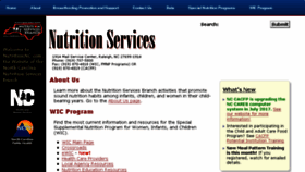 What Nutritionnc.com website looked like in 2018 (5 years ago)
