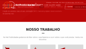What Netpublicidades.com.br website looked like in 2018 (6 years ago)