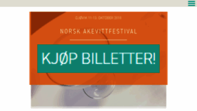 What Norskakevittfestival.no website looked like in 2018 (5 years ago)