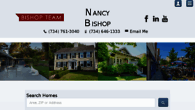 What Nancybishop.net website looked like in 2018 (5 years ago)
