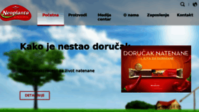 What Neoplanta.rs website looked like in 2018 (5 years ago)
