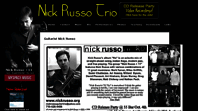 What Nickrusso.org website looked like in 2018 (5 years ago)