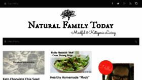 What Naturalfamilytoday.com website looked like in 2018 (5 years ago)