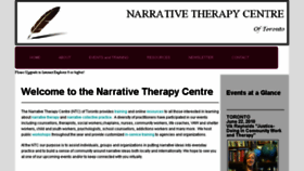 What Narrativetherapycentre.com website looked like in 2018 (5 years ago)