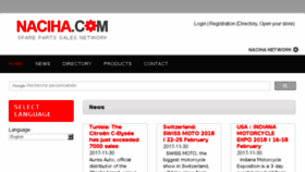What Naciha.com website looked like in 2018 (5 years ago)