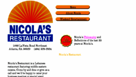 What Nicolas-restaurant.com website looked like in 2018 (5 years ago)