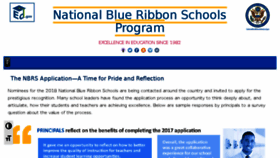 What Nationalblueribbonschools.com website looked like in 2018 (5 years ago)