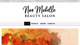 What Ninamichellesalon.com website looked like in 2018 (5 years ago)