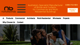 What Norfolkblinds.com.au website looked like in 2018 (5 years ago)