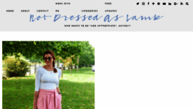 What Notdressedaslamb.com website looked like in 2018 (5 years ago)