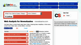What Newsekaaina.com.cutestat.com website looked like in 2018 (5 years ago)