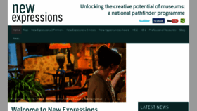What Newexpressions.org website looked like in 2018 (5 years ago)
