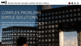 What Nscglobal.com website looked like in 2018 (7 years ago)
