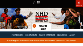What Nationalhistoryday.com website looked like in 2018 (5 years ago)