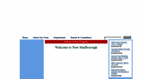 What Newmarlboroughma.gov website looked like in 2018 (5 years ago)
