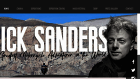 What Nicksanders.com website looked like in 2018 (5 years ago)