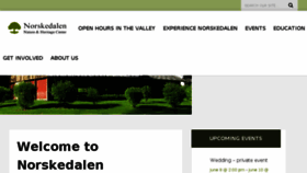What Norskedalen.org website looked like in 2018 (5 years ago)