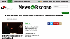 What News-record.com website looked like in 2018 (5 years ago)