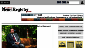 What Newsregister.com website looked like in 2018 (5 years ago)