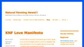 What Naturalfarminghawaii.net website looked like in 2018 (5 years ago)