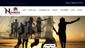 What Nwokoyelaw.com website looked like in 2018 (7 years ago)