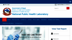What Nphl.gov.np website looked like in 2018 (5 years ago)