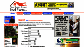 What Northerniowarealestate.com website looked like in 2018 (5 years ago)