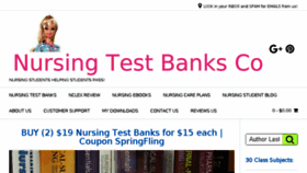 What Nursingtestbanks.co website looked like in 2018 (5 years ago)