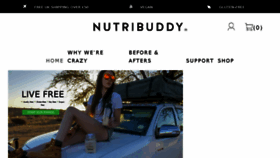 What Nutribuddy.com website looked like in 2018 (5 years ago)
