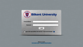 What Newmail.bilkent.edu.tr website looked like in 2018 (5 years ago)