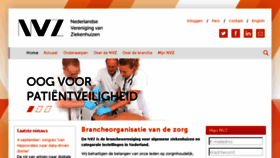 What Nvz-ziekenhuizen.nl website looked like in 2018 (5 years ago)
