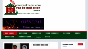 What Newsbanknepal.com website looked like in 2018 (5 years ago)