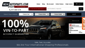 What Newautoparts.com website looked like in 2018 (5 years ago)
