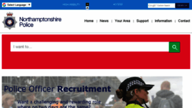 What Northants.police.uk website looked like in 2018 (5 years ago)