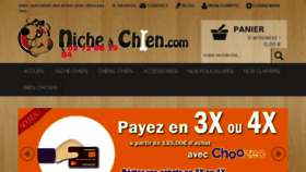What Niche-a-chien.com website looked like in 2018 (5 years ago)