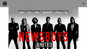 What Newsboys.com website looked like in 2018 (5 years ago)