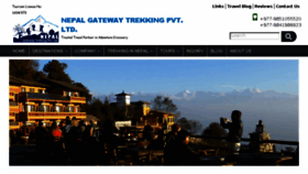 What Nepalgatewaytrekking.com website looked like in 2018 (5 years ago)