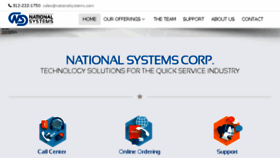What Nationalsystems.com website looked like in 2018 (5 years ago)