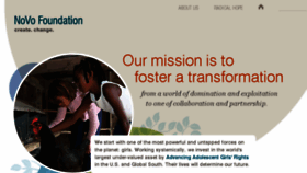 What Novofoundation.org website looked like in 2018 (5 years ago)