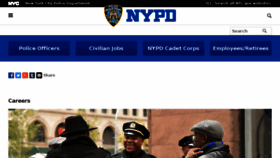 What Nypdrecruit.com website looked like in 2018 (5 years ago)