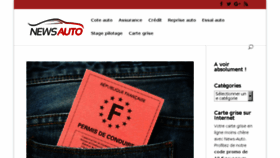 What News-auto.fr website looked like in 2018 (5 years ago)