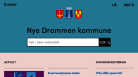 What Nyedrammen.no website looked like in 2018 (5 years ago)