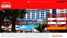 What Narciahotels.com website looked like in 2018 (5 years ago)
